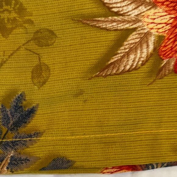 Vintage Handmade Dress Medium Fall Boho Cottage Dress Leaves Grandmacore leaf - Picture 16 of 16